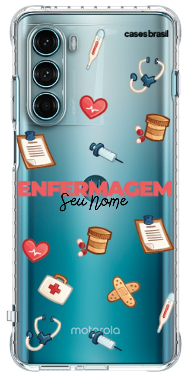 Capinha para celular Enfermagem - Profissão Com Nome