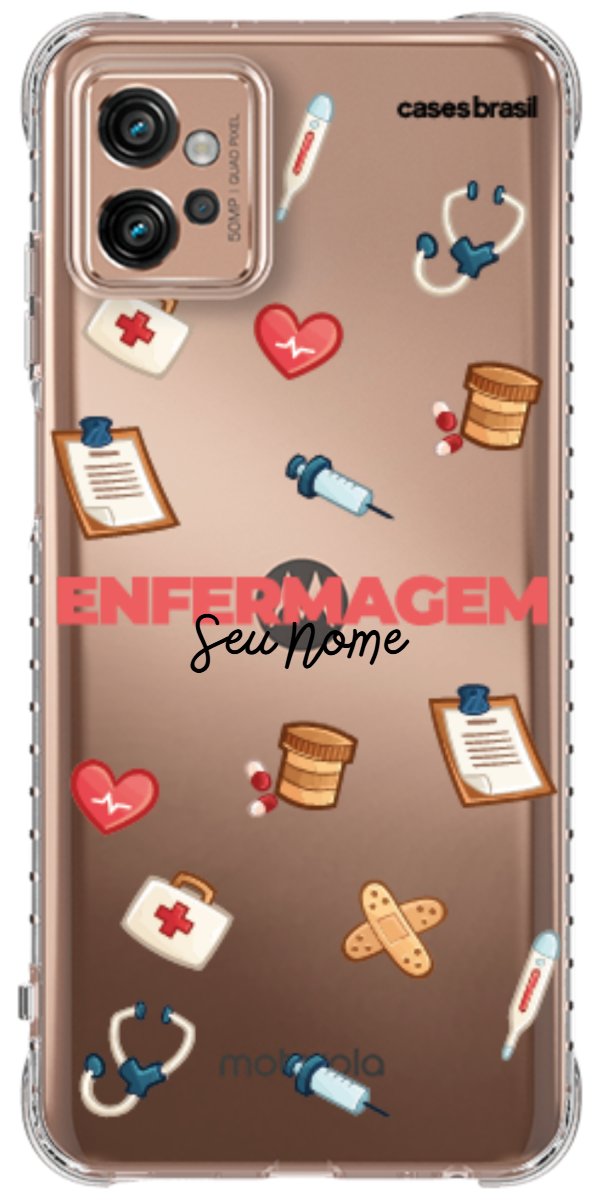 Capinha para celular Enfermagem - Profissão Com Nome