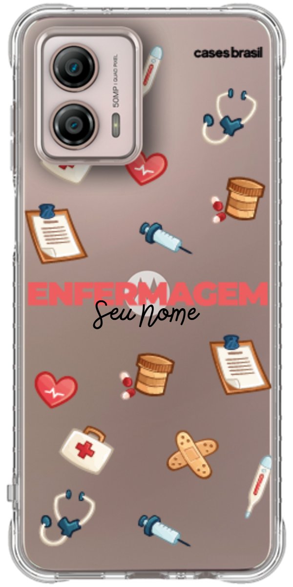 Capinha para celular Enfermagem - Profissão Com Nome