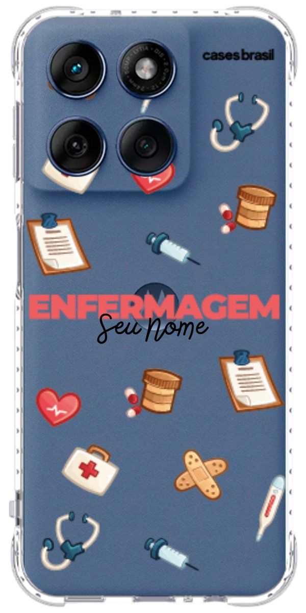 Capinha para celular Enfermagem - Profissão Com Nome