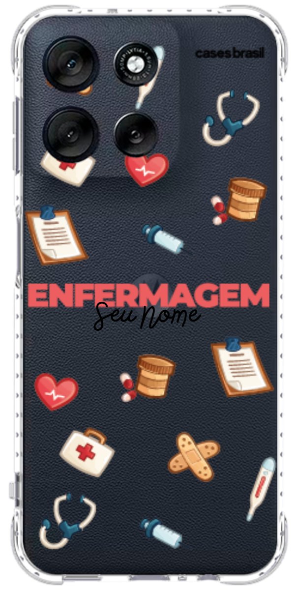 Capinha para celular Enfermagem - Profissão Com Nome