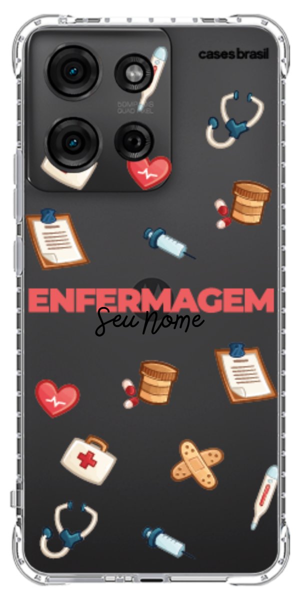 Capinha para celular Enfermagem - Profissão Com Nome