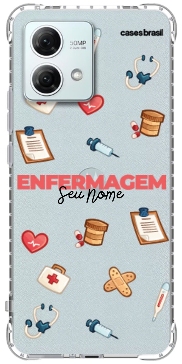 Capinha para celular Enfermagem - Profissão Com Nome