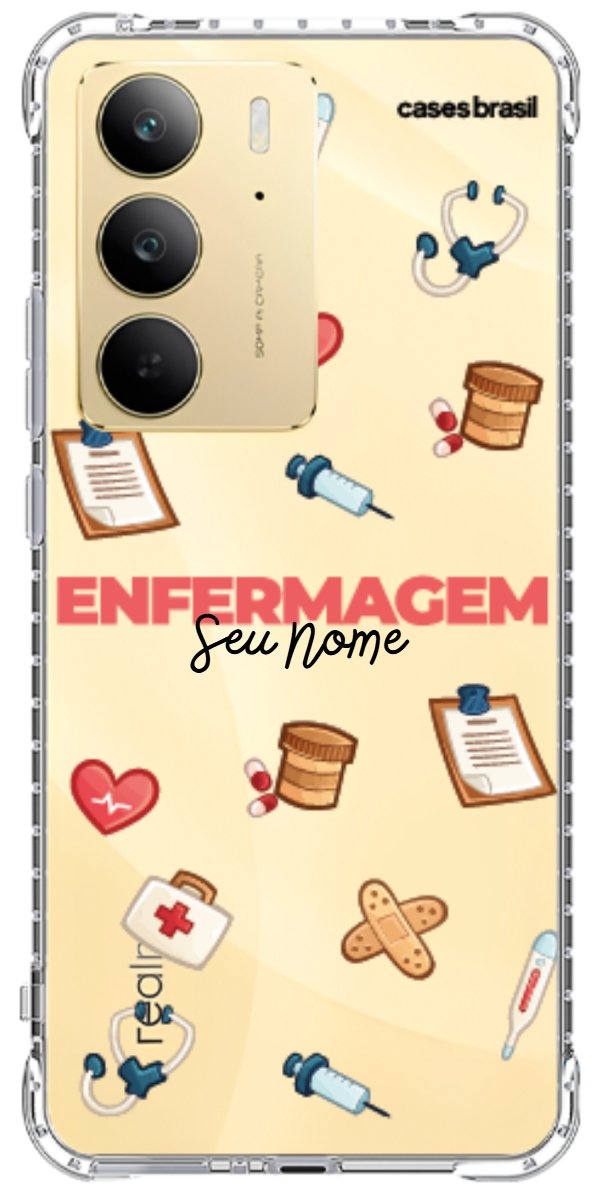 Capinha para celular Enfermagem - Profissão Com Nome