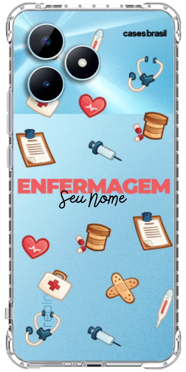 Capinha para celular Enfermagem - Profissão Com Nome