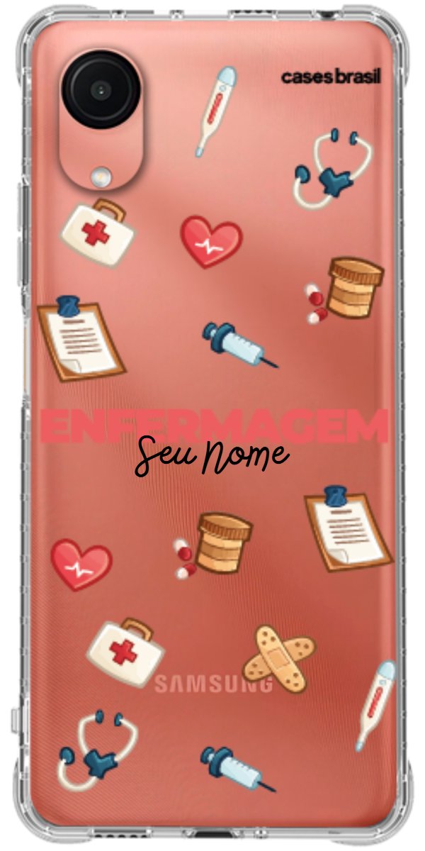 Capinha para celular Enfermagem - Profissão Com Nome