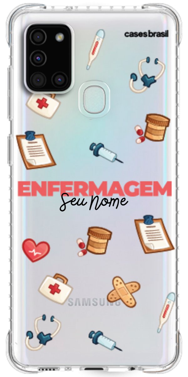 Capinha para celular Enfermagem - Profissão Com Nome