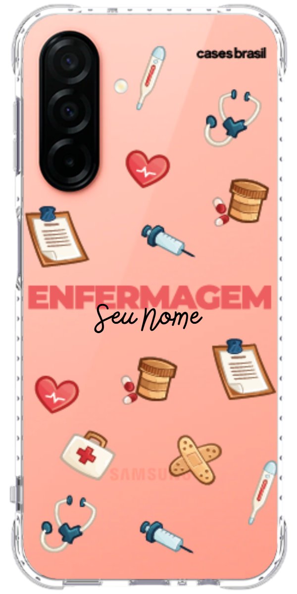Capinha para celular Enfermagem - Profissão Com Nome