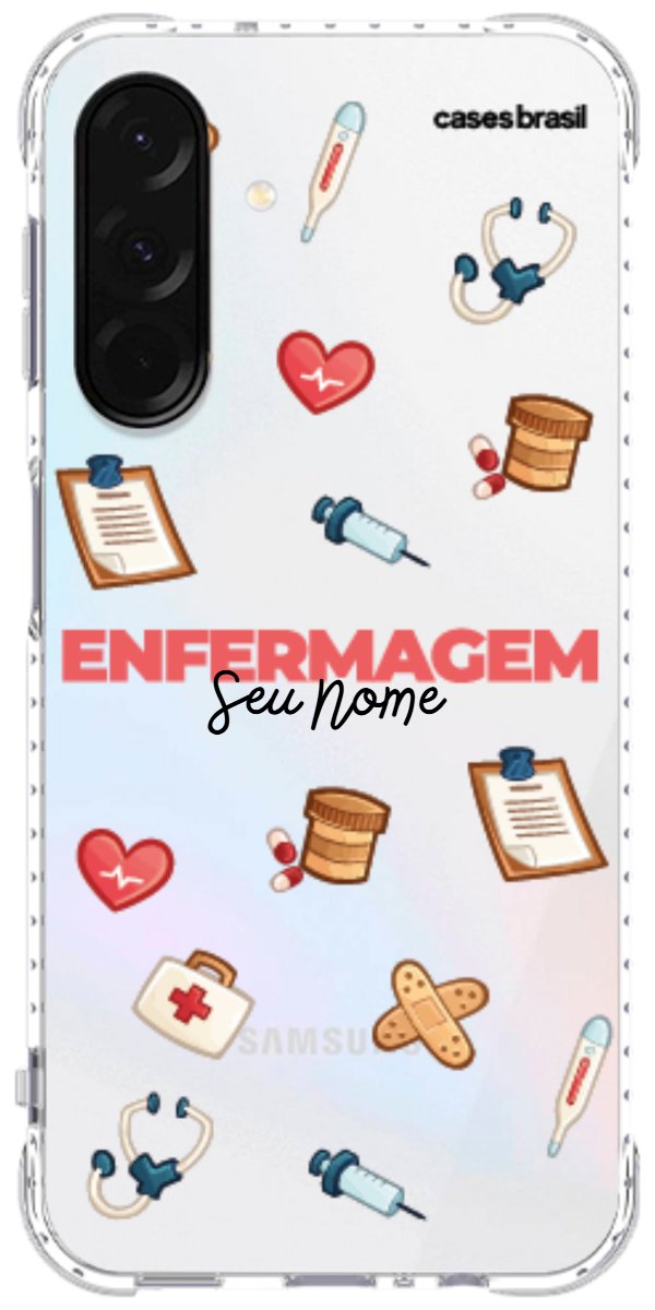 Capinha para celular Enfermagem - Profissão Com Nome