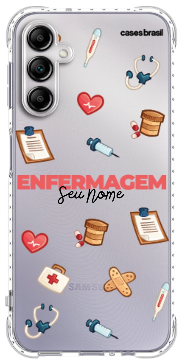 Capinha para celular Enfermagem - Profissão Com Nome