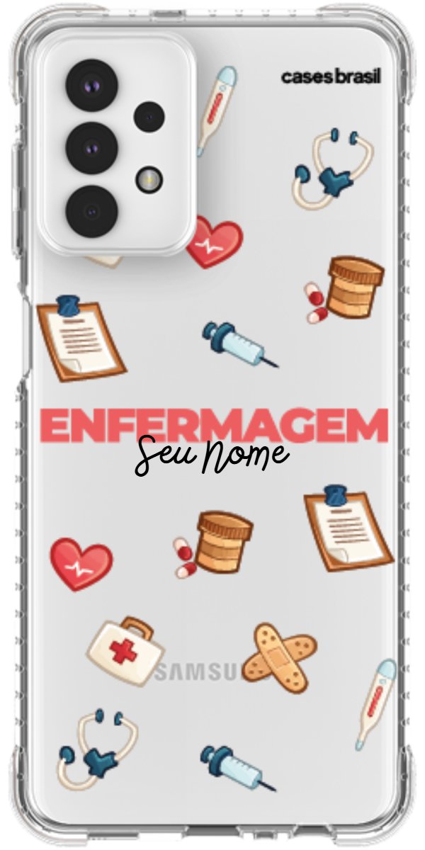 Capinha para celular Enfermagem - Profissão Com Nome