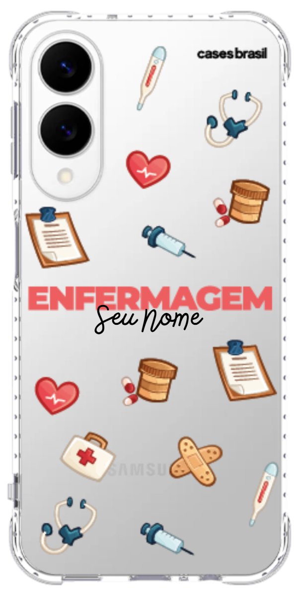 Capinha para celular Enfermagem - Profissão Com Nome