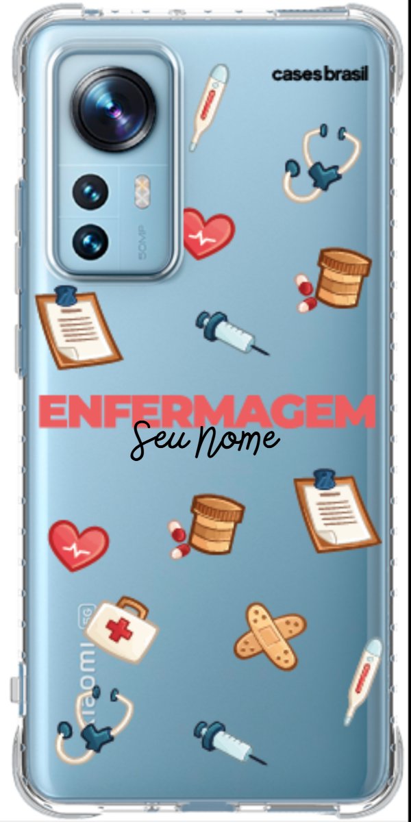 Capinha para celular Enfermagem - Profissão Com Nome