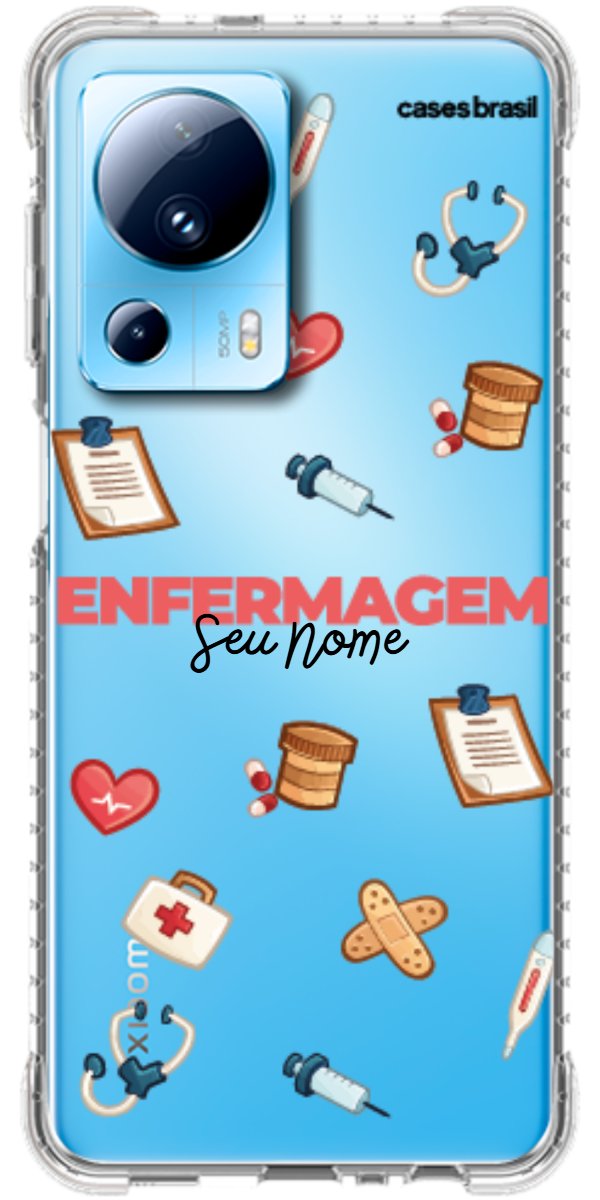 Capinha para celular Enfermagem - Profissão Com Nome