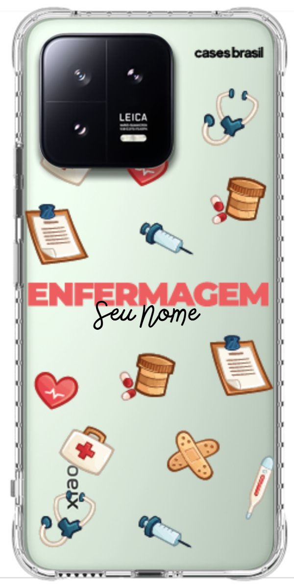 Capinha para celular Enfermagem - Profissão Com Nome