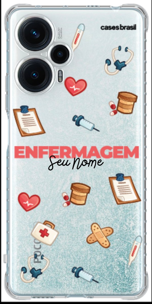 Capinha para celular Enfermagem - Profissão Com Nome