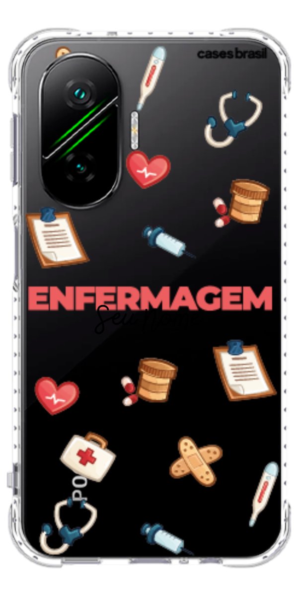 Capinha para celular Enfermagem - Profissão Com Nome