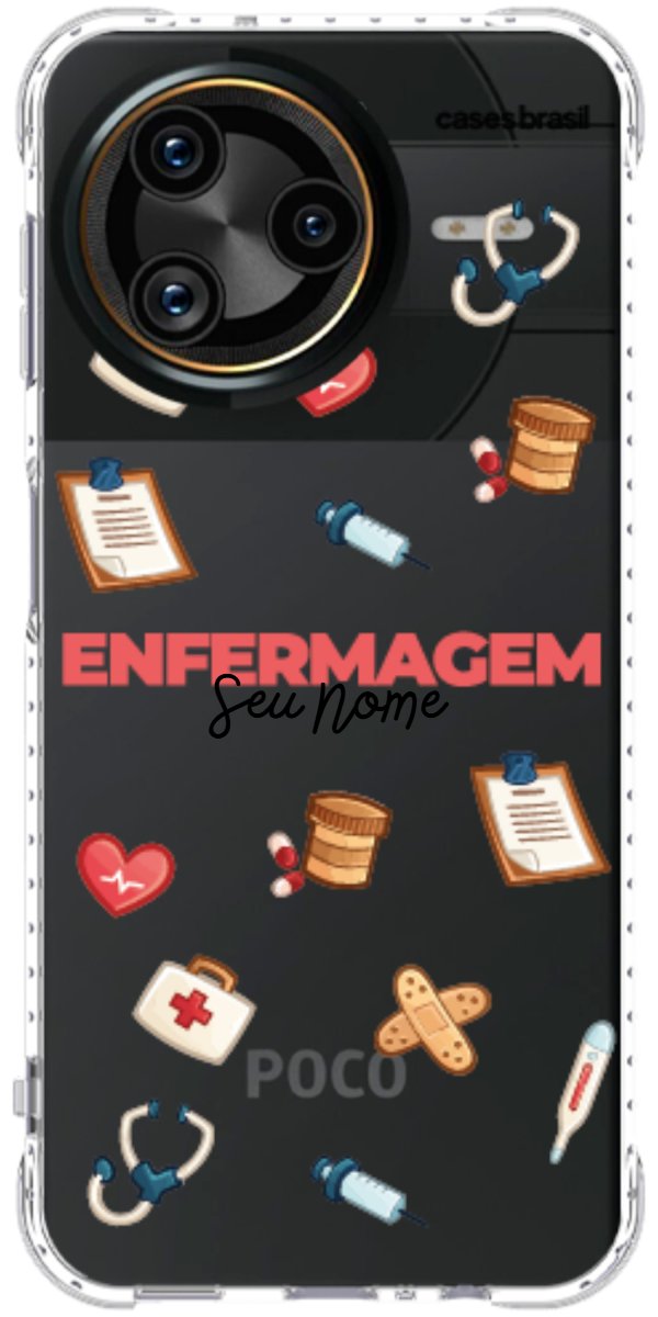 Capinha para celular Enfermagem - Profissão Com Nome