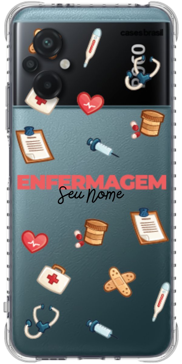 Capinha para celular Enfermagem - Profissão Com Nome