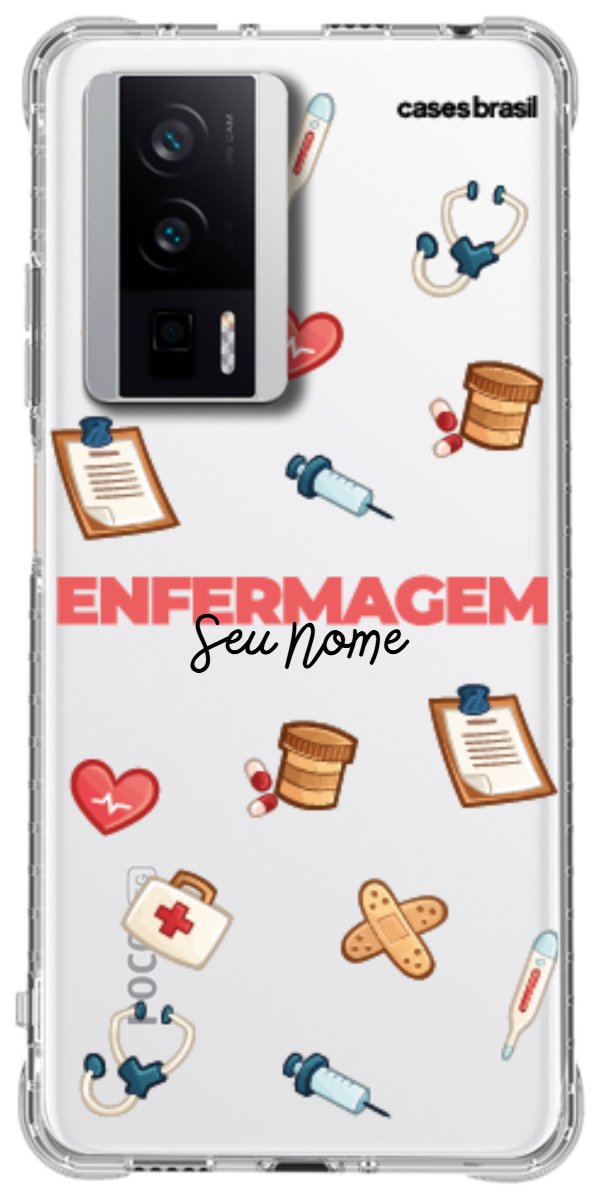 Capinha para celular Enfermagem - Profissão Com Nome
