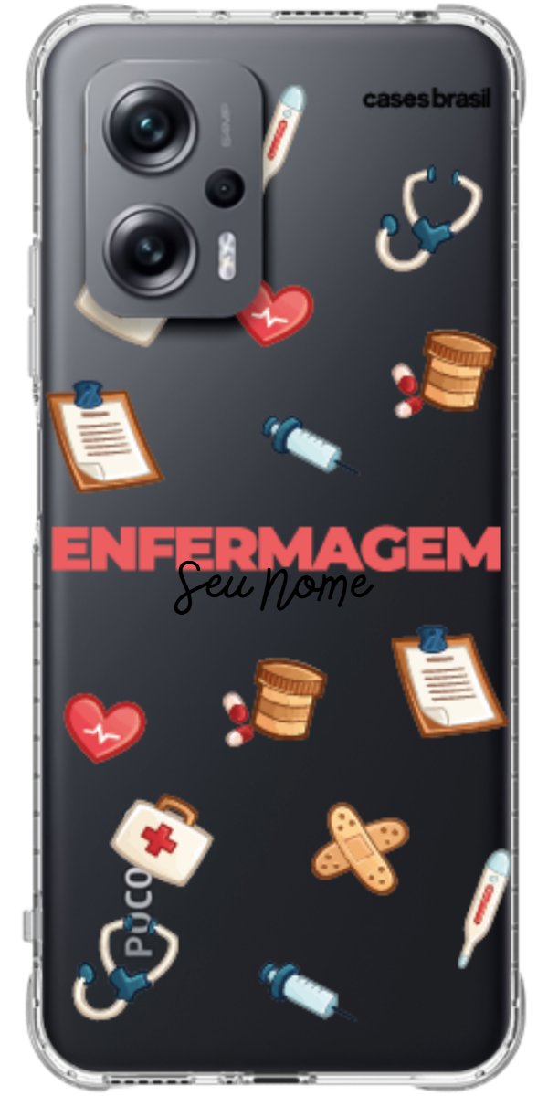 Capinha para celular Enfermagem - Profissão Com Nome