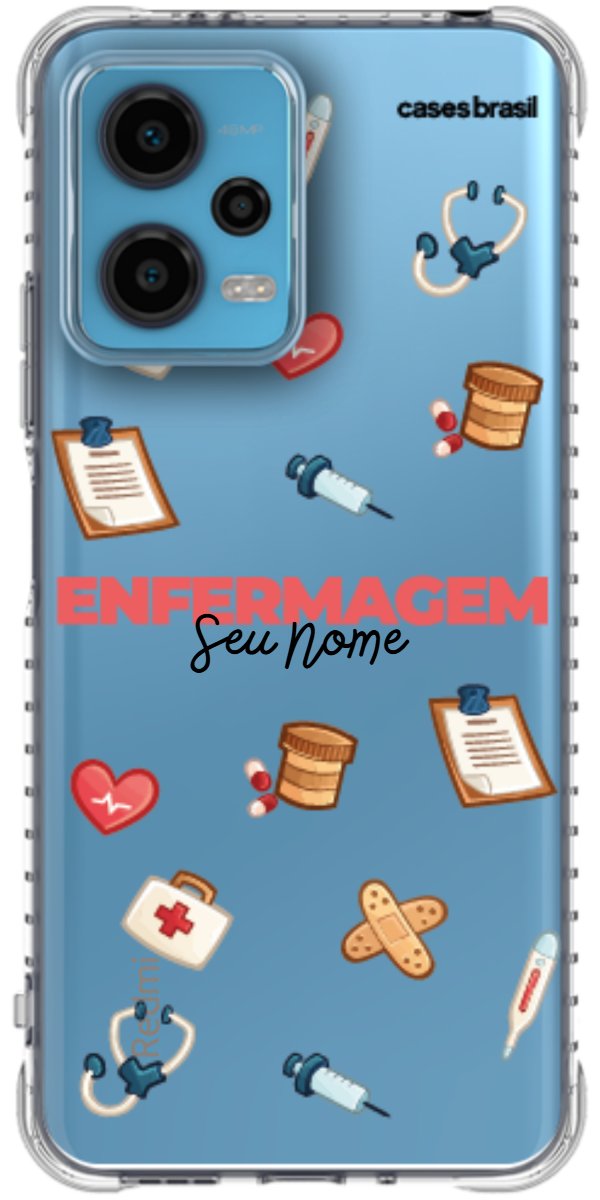 Capinha para celular Enfermagem - Profissão Com Nome