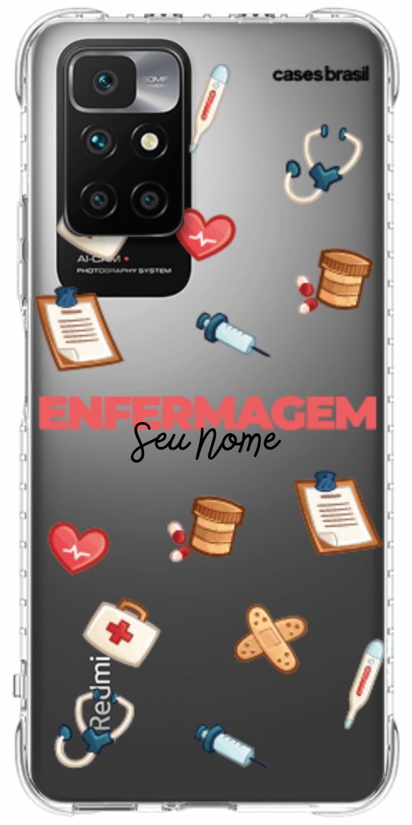 Capinha para celular Enfermagem - Profissão Com Nome
