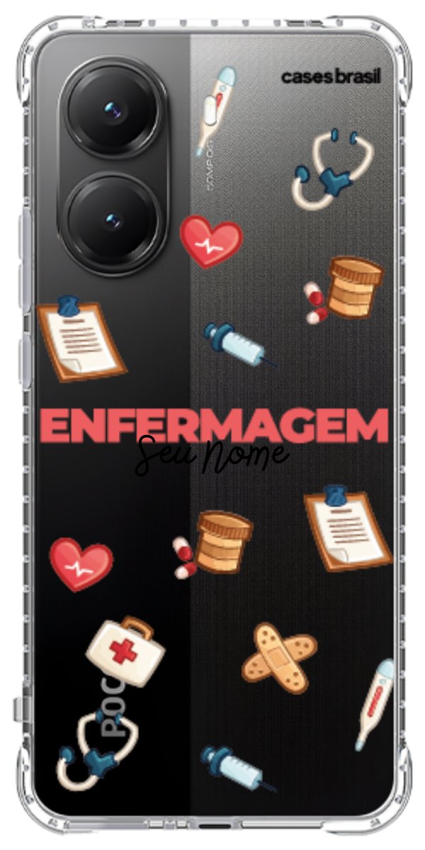 Capinha para celular Enfermagem - Profissão Com Nome
