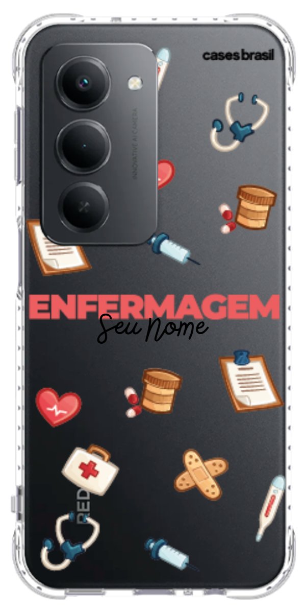 Capinha para celular Enfermagem - Profissão Com Nome