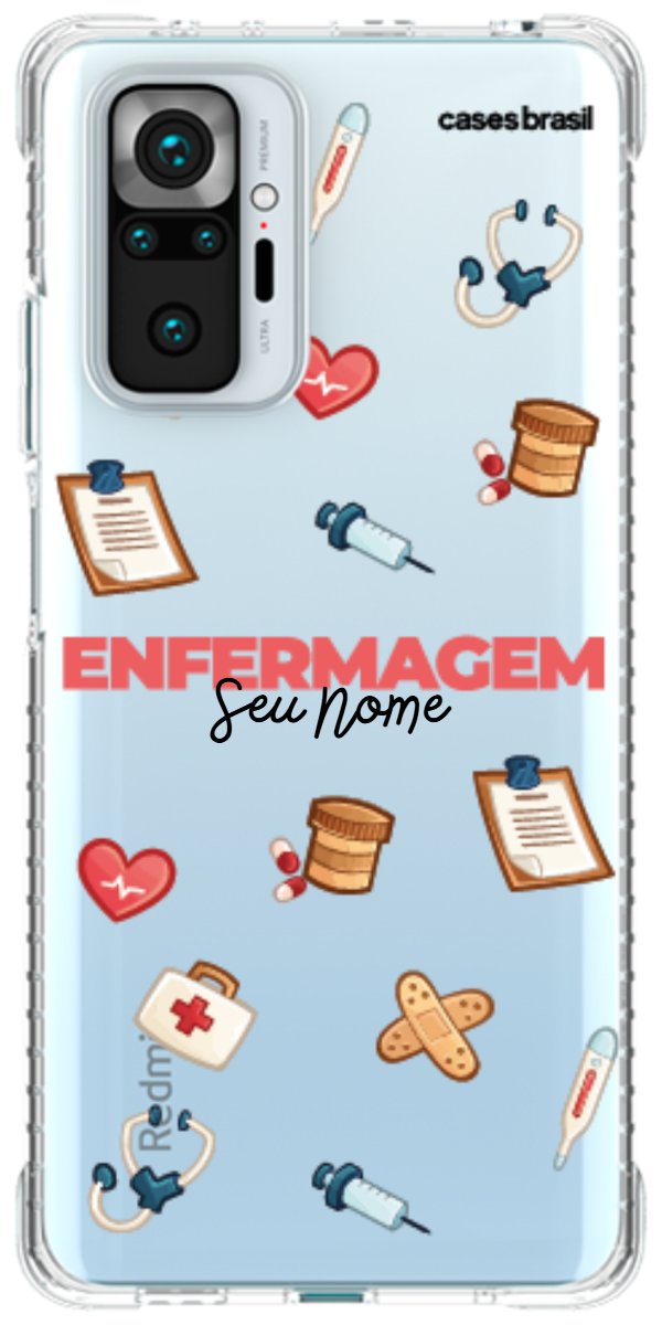 Capinha para celular Enfermagem - Profissão Com Nome