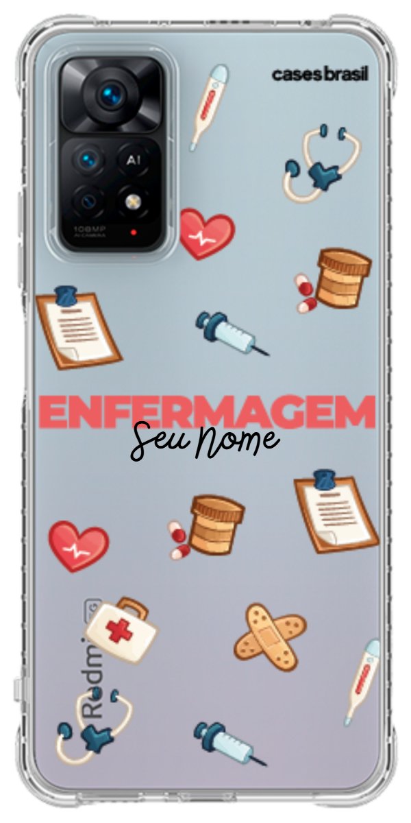 Capinha para celular Enfermagem - Profissão Com Nome