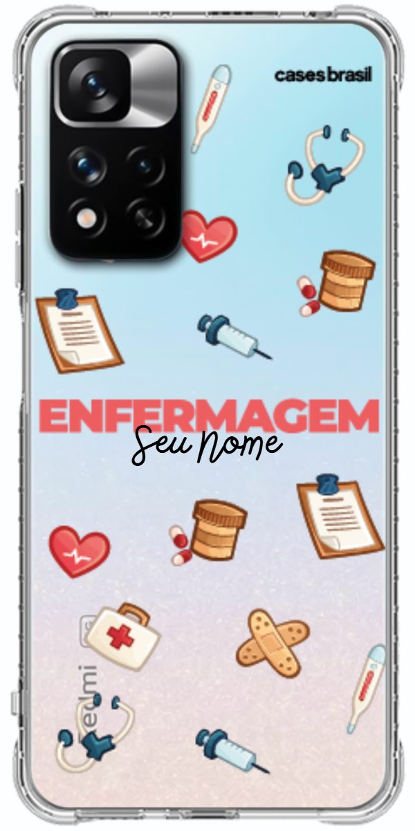 Capinha para celular Enfermagem - Profissão Com Nome
