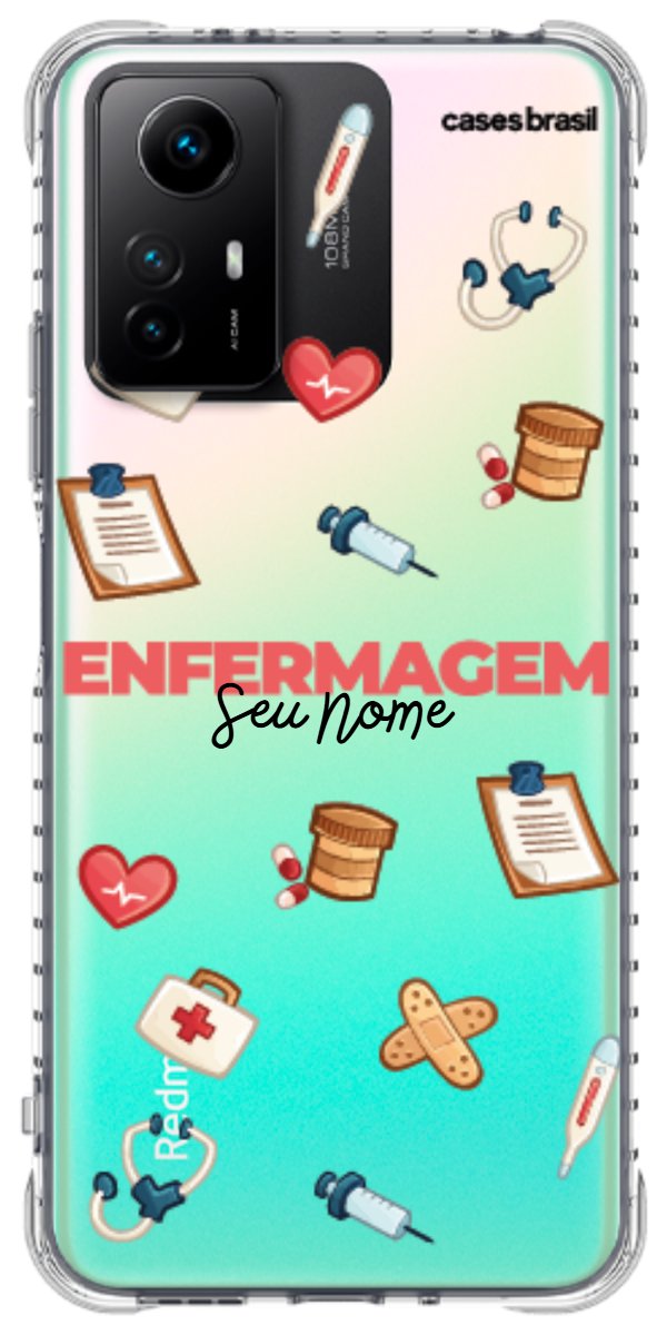 Capinha para celular Enfermagem - Profissão Com Nome