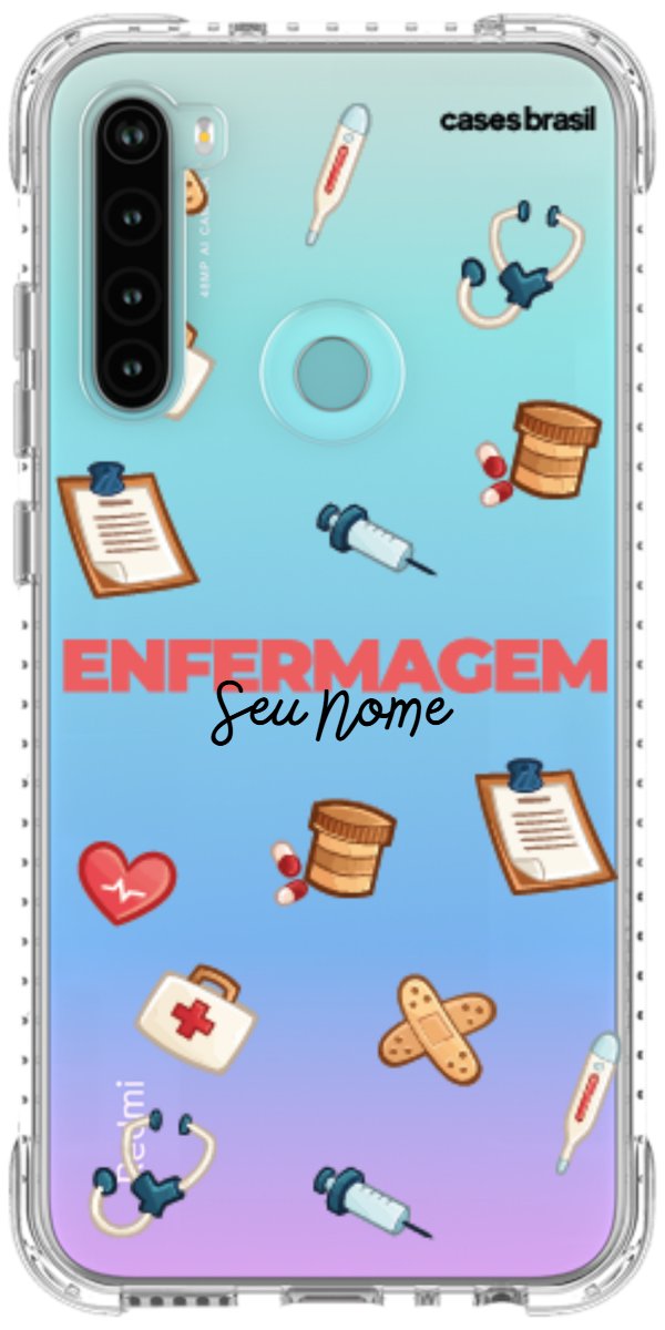 Capinha para celular Enfermagem - Profissão Com Nome