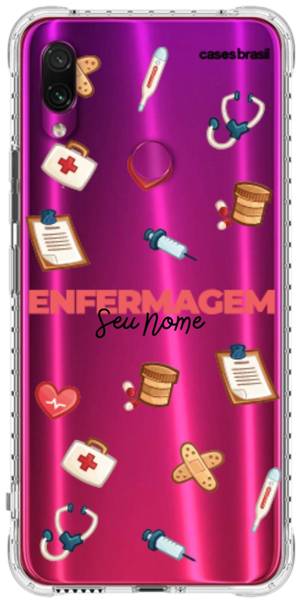 Capinha para celular Enfermagem - Profissão Com Nome