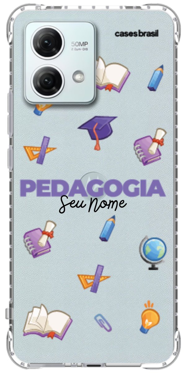 Capinha para Celular Pedagogia - Profissão Com Nome