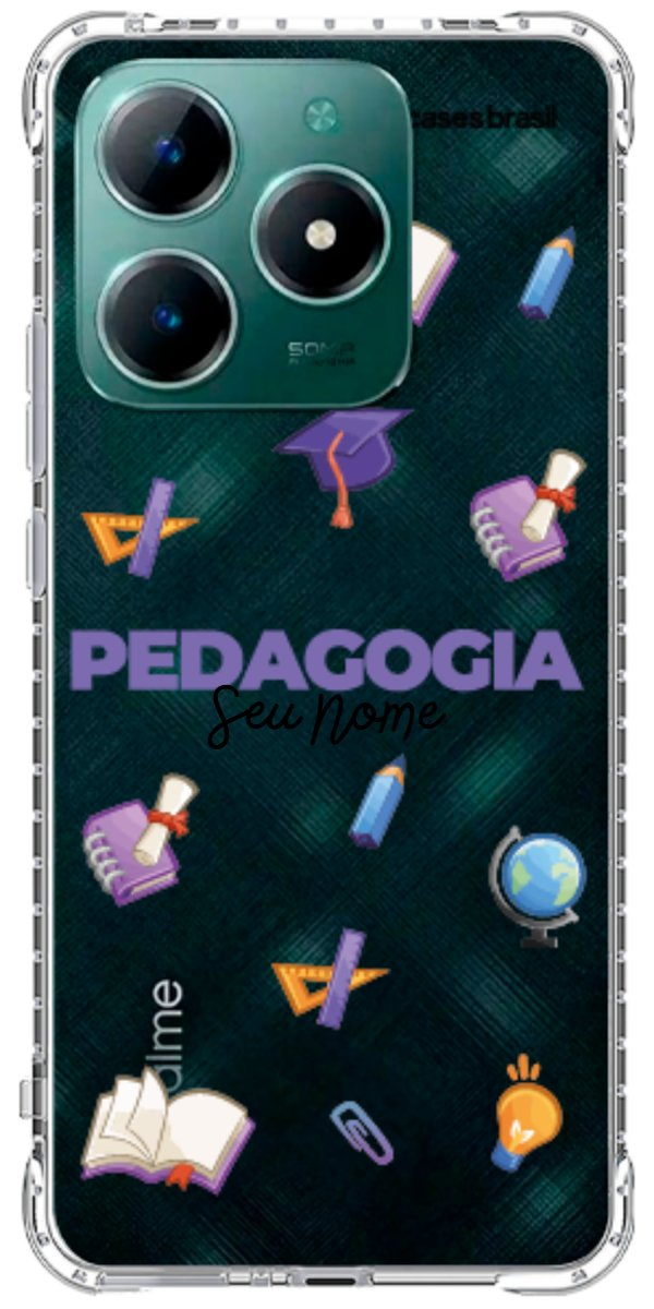Capinha para Celular Pedagogia - Profissão Com Nome