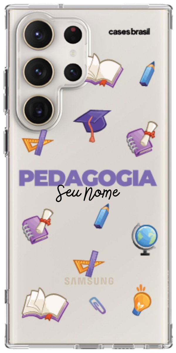 Capinha para Celular Pedagogia - Profissão Com Nome