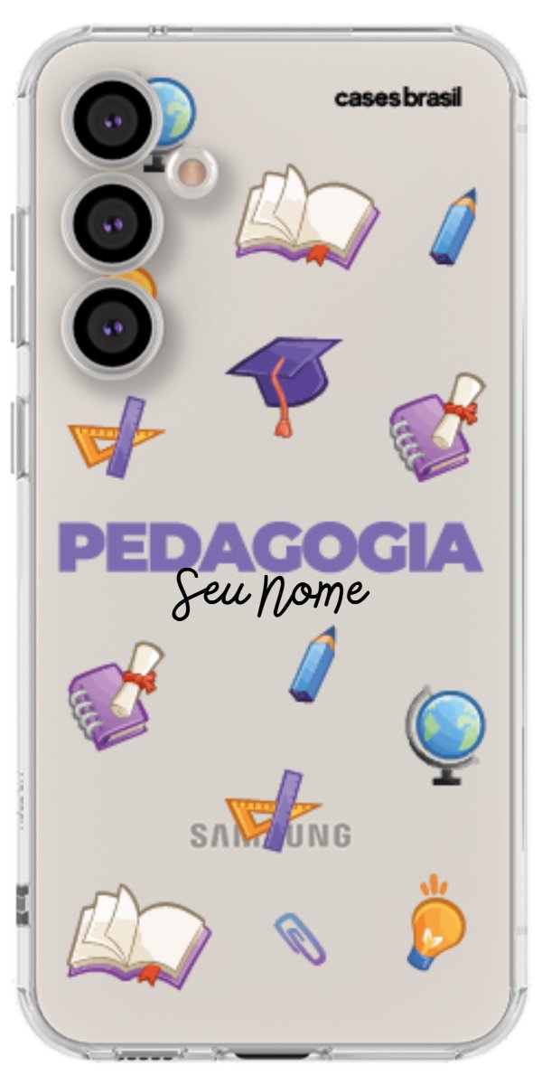 Capinha para Celular Pedagogia - Profissão Com Nome