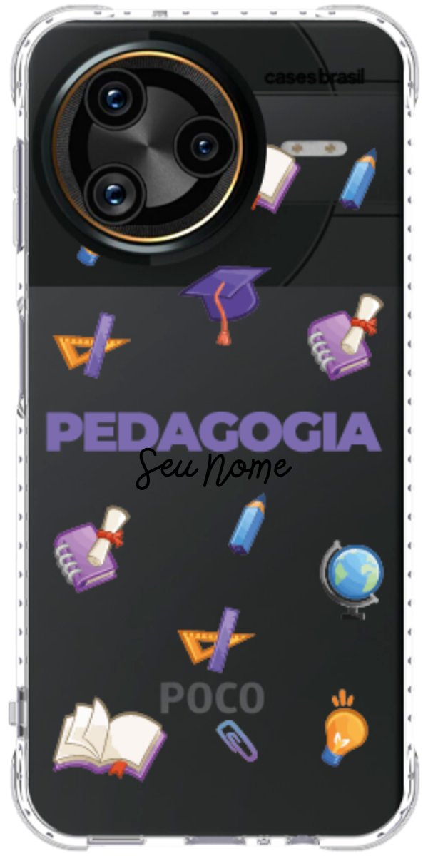 Capinha para Celular Pedagogia - Profissão Com Nome