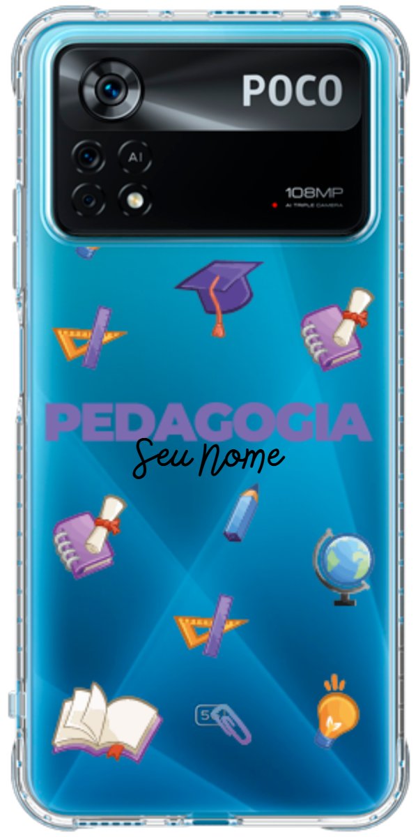 Capinha para Celular Pedagogia - Profissão Com Nome