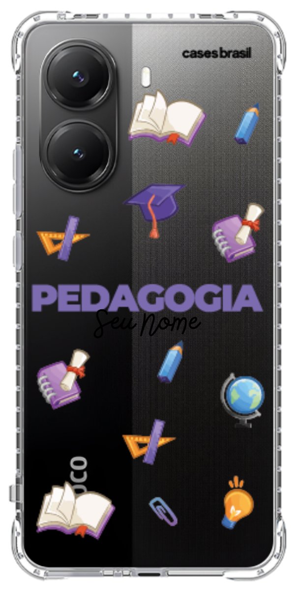 Capinha para Celular Pedagogia - Profissão Com Nome