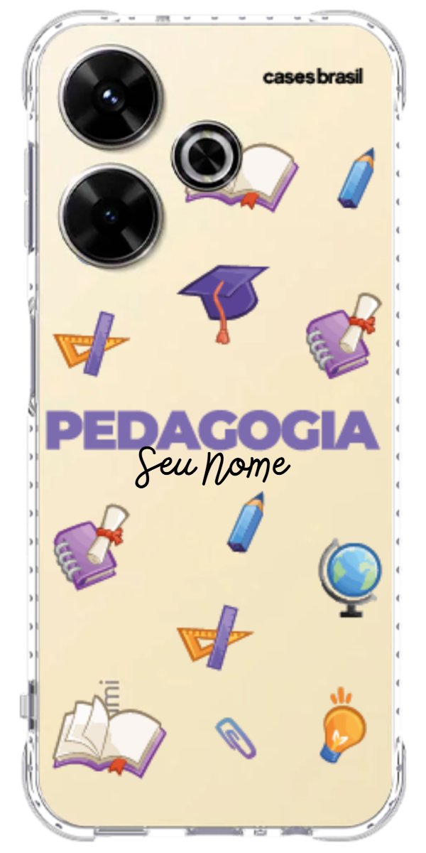 Capinha para Celular Pedagogia - Profissão Com Nome