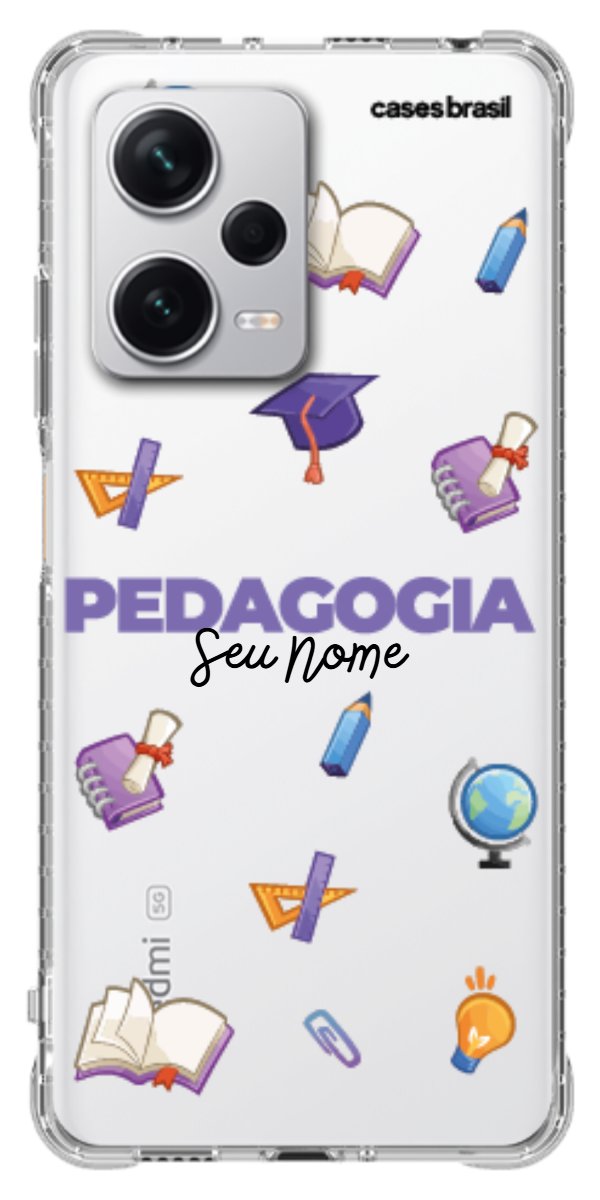 Capinha para Celular Pedagogia - Profissão Com Nome