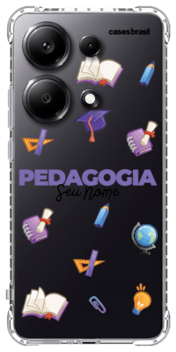 Capinha para Celular Pedagogia - Profissão Com Nome