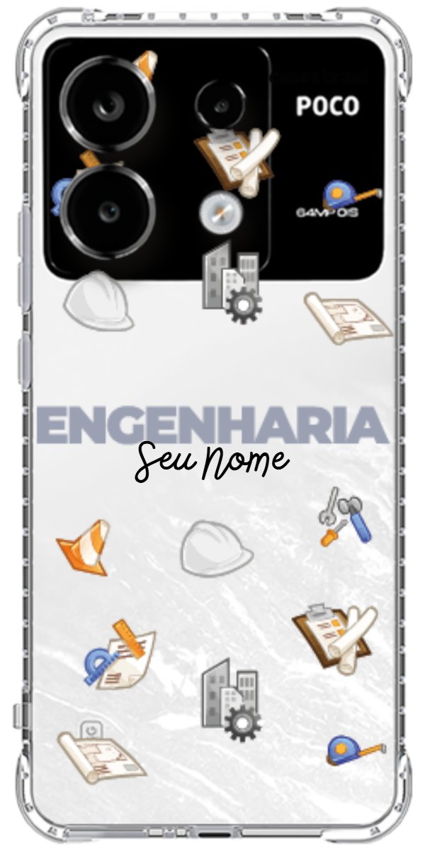 Capinha para celular Engenharia - Profissão Com Nome