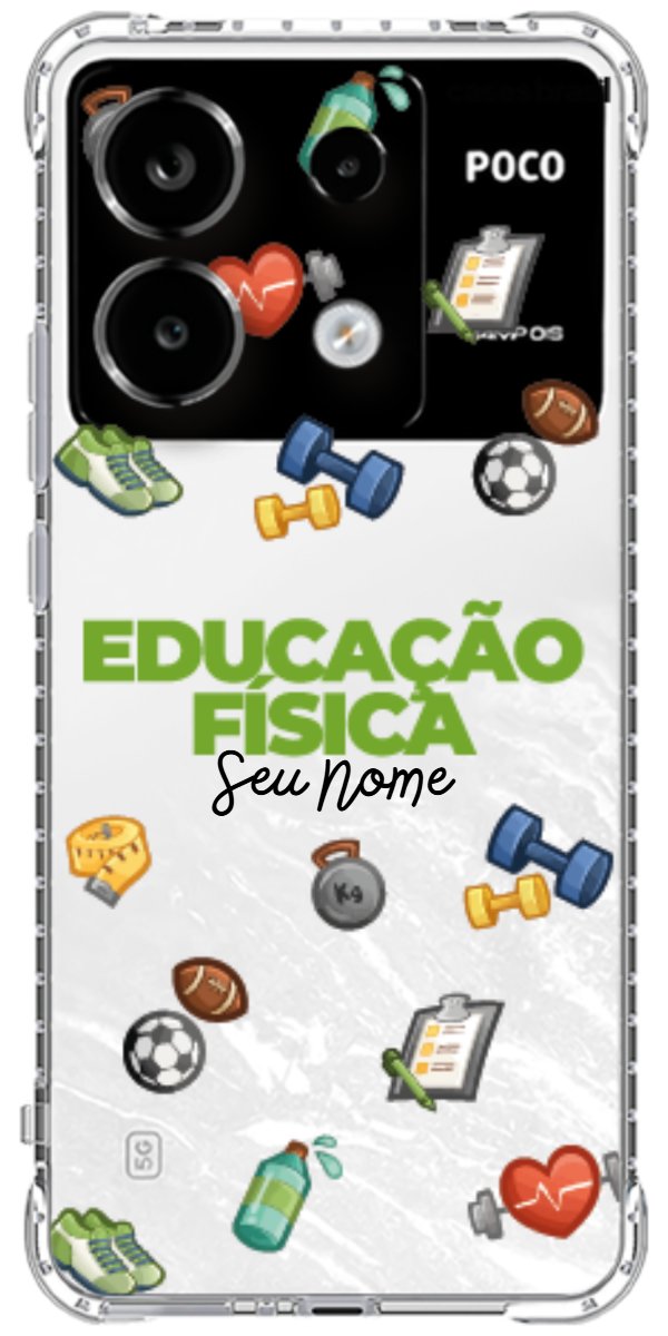 Capinha para celular Educação Física - Profissão Com Nome