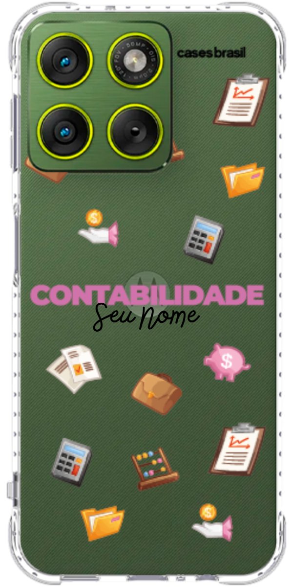 Capinha para celular Contabilidade - Profissão Com Nome