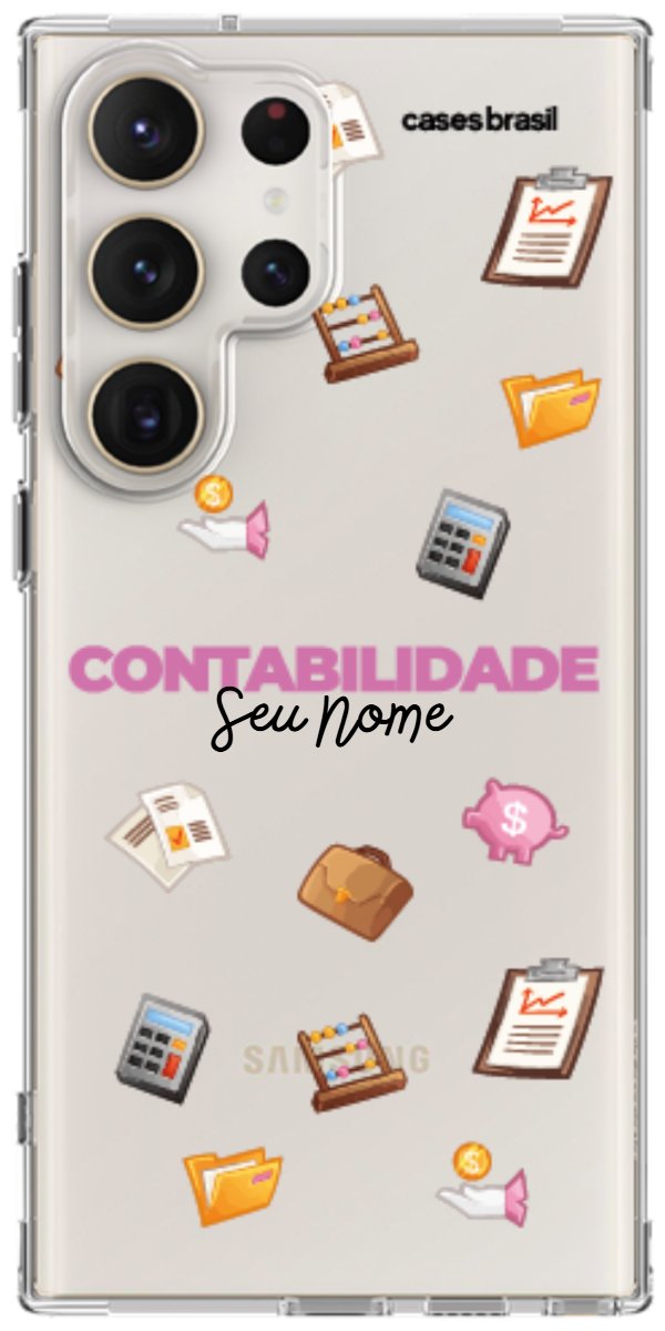 Capinha para celular Contabilidade - Profissão Com Nome