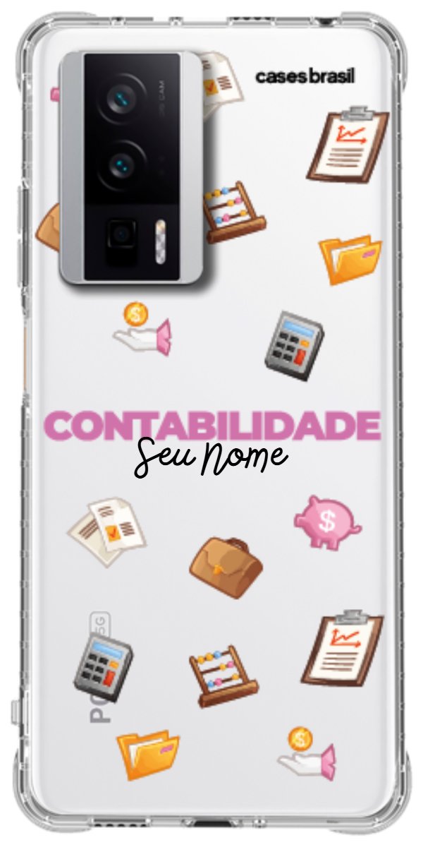 Capinha para celular Contabilidade - Profissão Com Nome